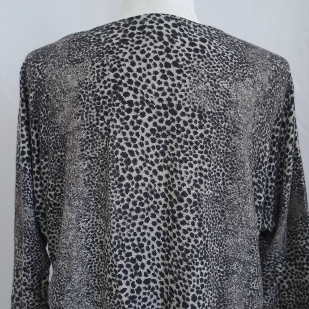 Talbots Animal Print Button Front Cardigan - Picture 7 of 11